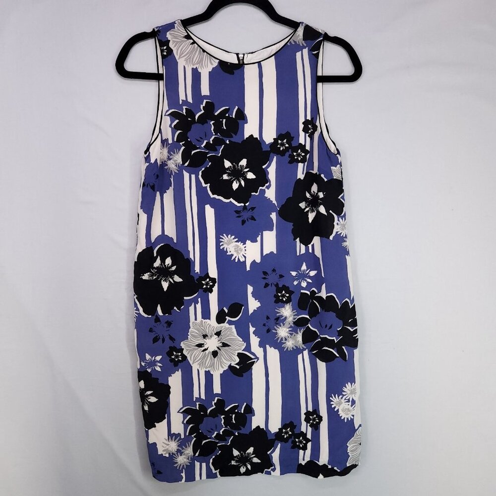 Anthropologie Maeve Canna Silk Shift Mini Dress Size 2 Floral Sleeveless Lined
